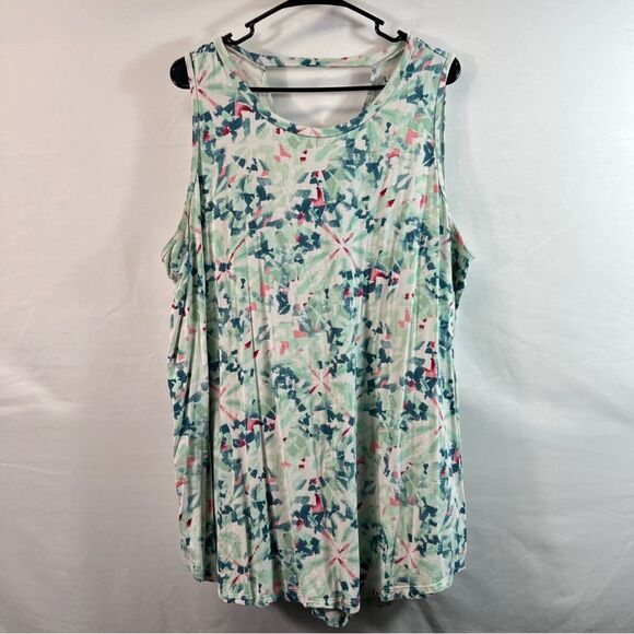 Livi by Lane Bryant Womens Kaleidescope Sleeveless Top 0621 - Picture 1 of 13